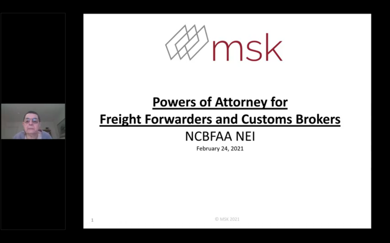 Powers of Attorney for Freight Forwarders and Customs Brokers
